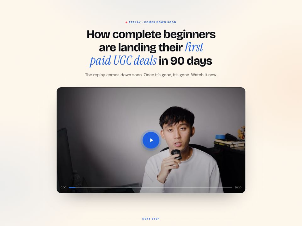 Replay + application preview
