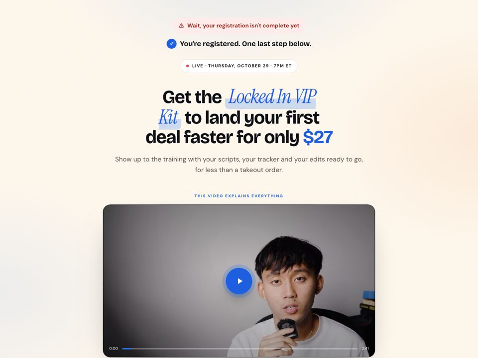 VIP ticket preview